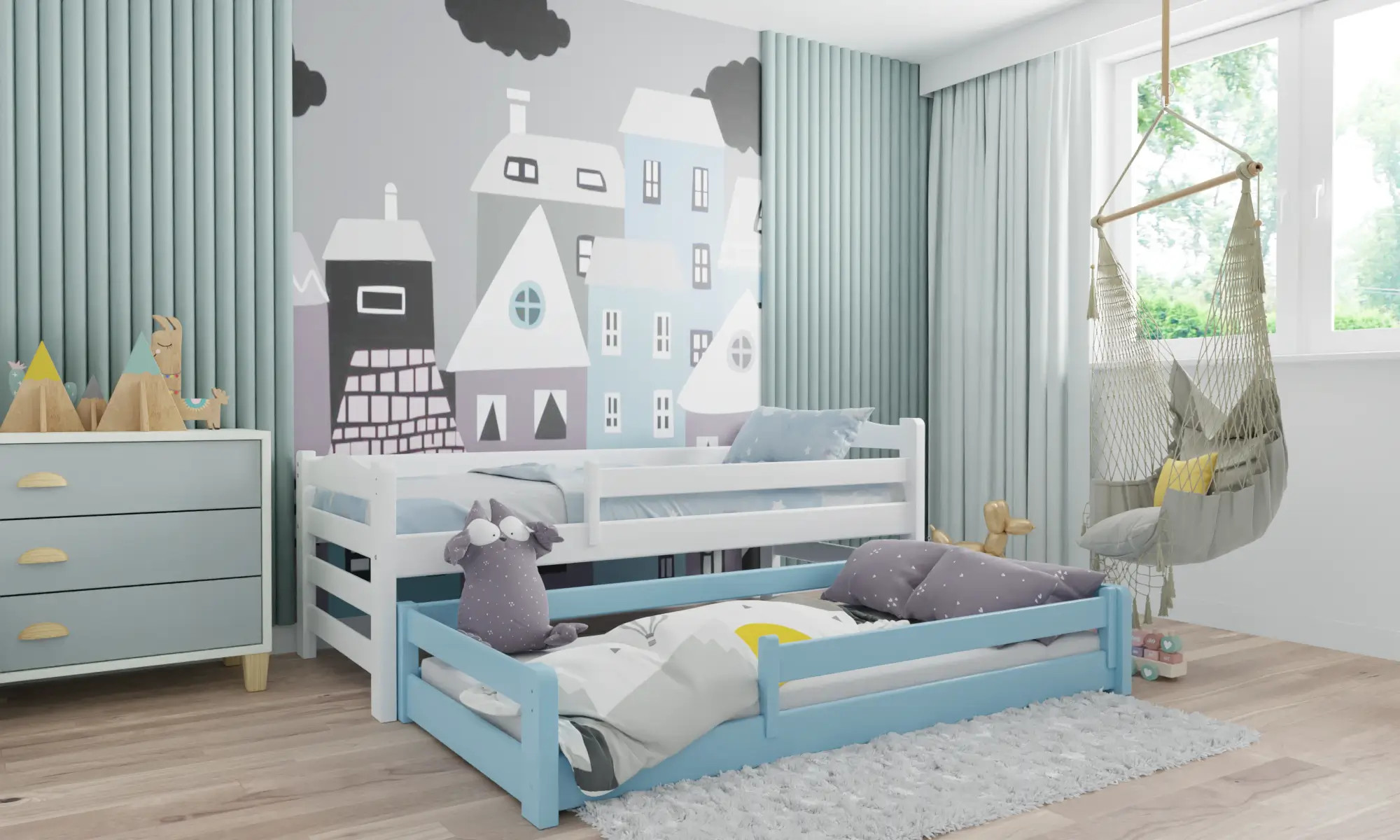 Kinderbett, Ausziehbett DUO MAX - Kubuk Moebel Kinderbett, Ausziehbett DUO MAX - Kubuk Moebel
