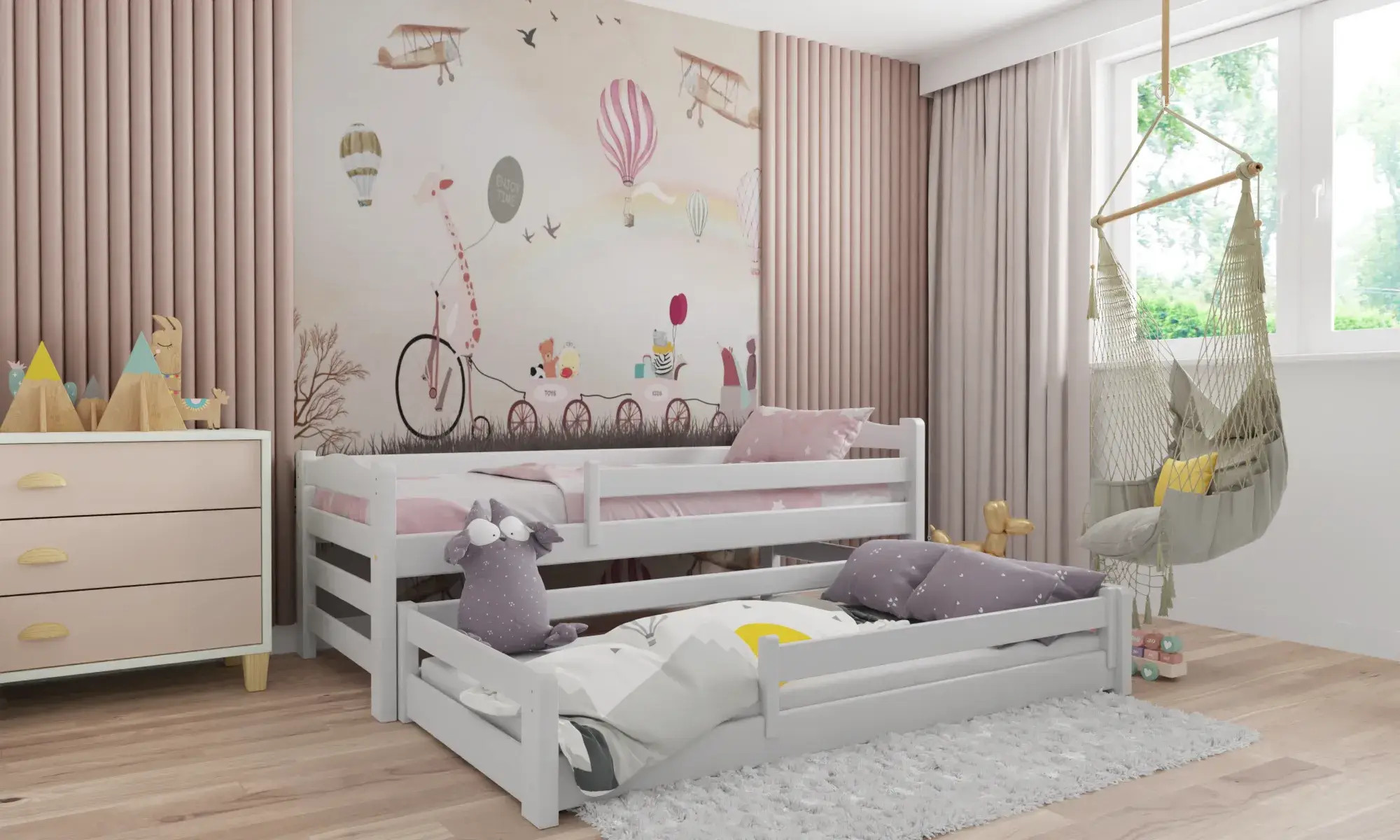 Kinderbett, Ausziehbett DUO MAX - Kubuk Moebel Kinderbett, Ausziehbett DUO MAX - Kubuk Moebel