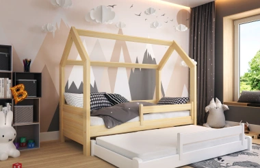 Hausbett, Ausziehbett, Kinderbett DUO HAUSE - Kubuk Moebel