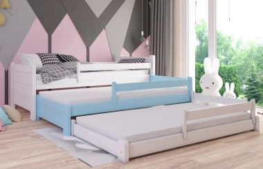 Ausziehbett, Kinderbett, Doppelbett TRIOS - Kubuk Moebel