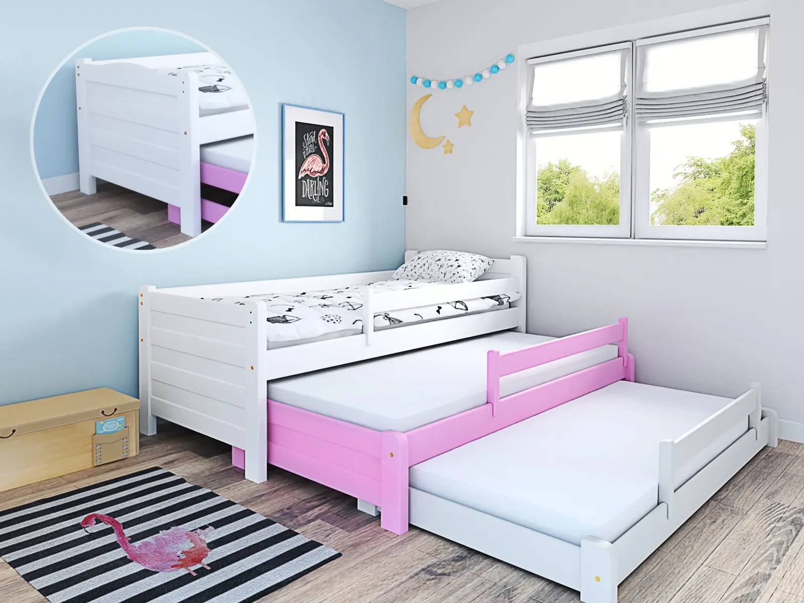 Ausziehbett, Kinderbett, Doppelbett TRIOS - Kubuk Moebel Ausziehbett, Kinderbett, Doppelbett TRIOS - Kubuk Moebel