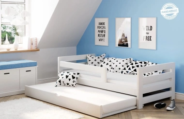 Einzelbett, Ausziehbett, Kinderbett, Doppelbett aus massivem Fichtenholz CLASSIK - Kubuk Moebel