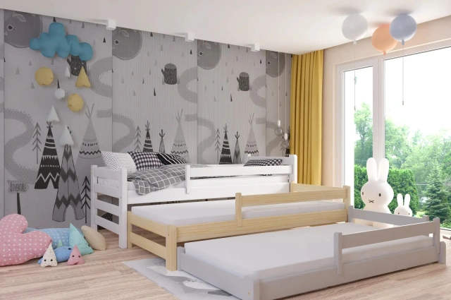 Ausziehbett, Kinderbett, Doppelbett TRIOMI - Kubuk Moebel Ausziehbett, Kinderbett, Doppelbett TRIOMI - Kubuk Moebel