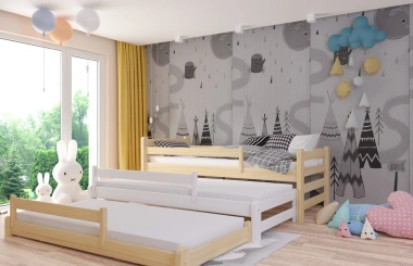 Ausziehbett, Kinderbett, Doppelbett TRIOMI - Kubuk Moebel Ausziehbett, Kinderbett, Doppelbett TRIOMI - Kubuk Moebel