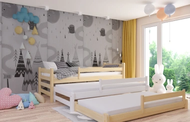 Ausziehbett, Kinderbett, Doppelbett TRIOMI - Kubuk Moebel Ausziehbett, Kinderbett, Doppelbett TRIOMI - Kubuk Moebel