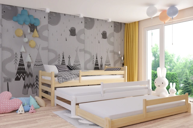 Ausziehbett, Kinderbett, Doppelbett TRIOMI - Kubuk Moebel Ausziehbett, Kinderbett, Doppelbett TRIOMI - Kubuk Moebel