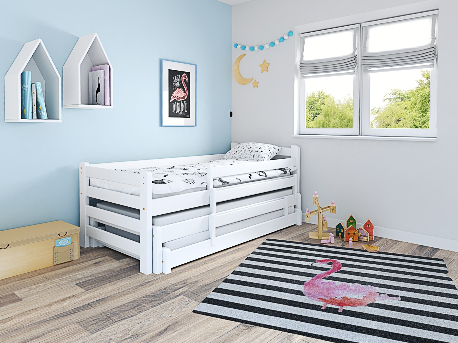 Ausziehbett, Kinderbett, Doppelbett TRIOMI - Kubuk Moebel Ausziehbett, Kinderbett, Doppelbett TRIOMI - Kubuk Moebel