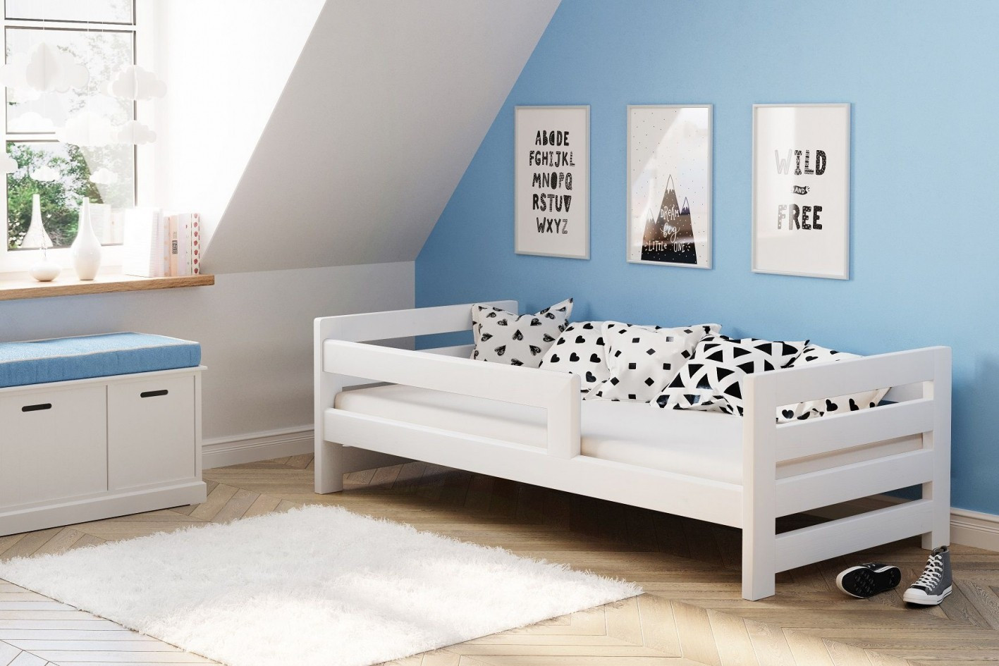 Einzelbett, Ausziehbett, Kinderbett, Doppelbett aus massivem Fichtenholz CLASSIK - Kubuk Moebel Einzelbett, Ausziehbett, Kinderbett, Doppelbett aus massivem Fichtenholz CLASSIK - Kubuk Moebel