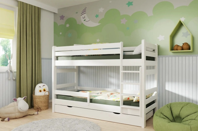 Etagenbett, Kinderbett Pietrus Midi - Kubuk Moebel Etagenbett, Kinderbett Pietrus Midi - Kubuk Moebel