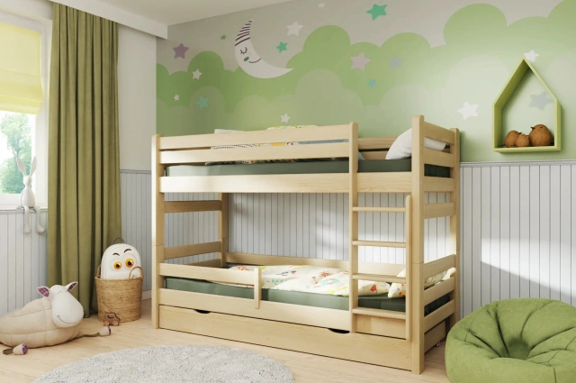 Etagenbett, Kinderbett Pietrus Midi - Kubuk Moebel Etagenbett, Kinderbett Pietrus Midi - Kubuk Moebel