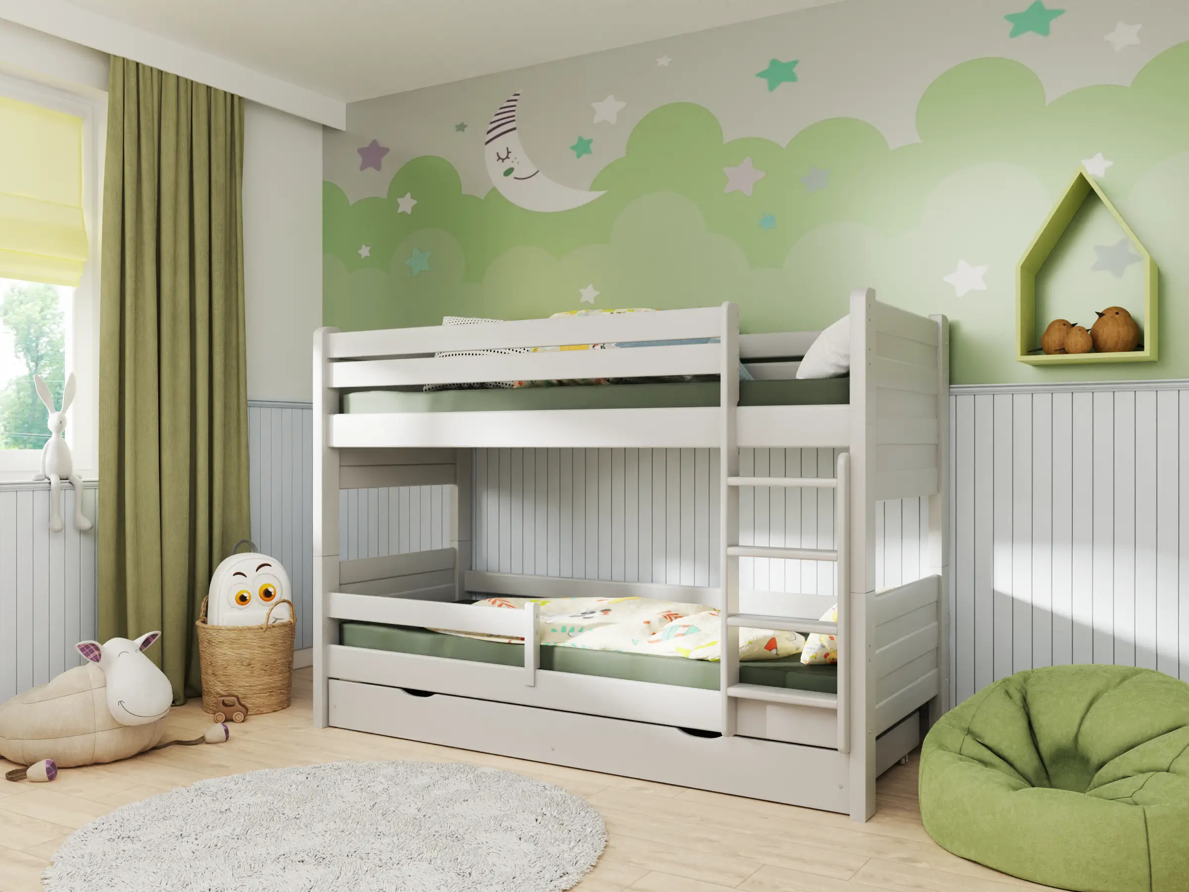 Etagenbett, Kinderbett Pietrus Maxi - Kubuk Moebel Etagenbett, Kinderbett Pietrus Maxi - Kubuk Moebel