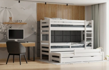 Etagenbett, Kinderbett Pietrus Midi Plus - Kubuk Moebel