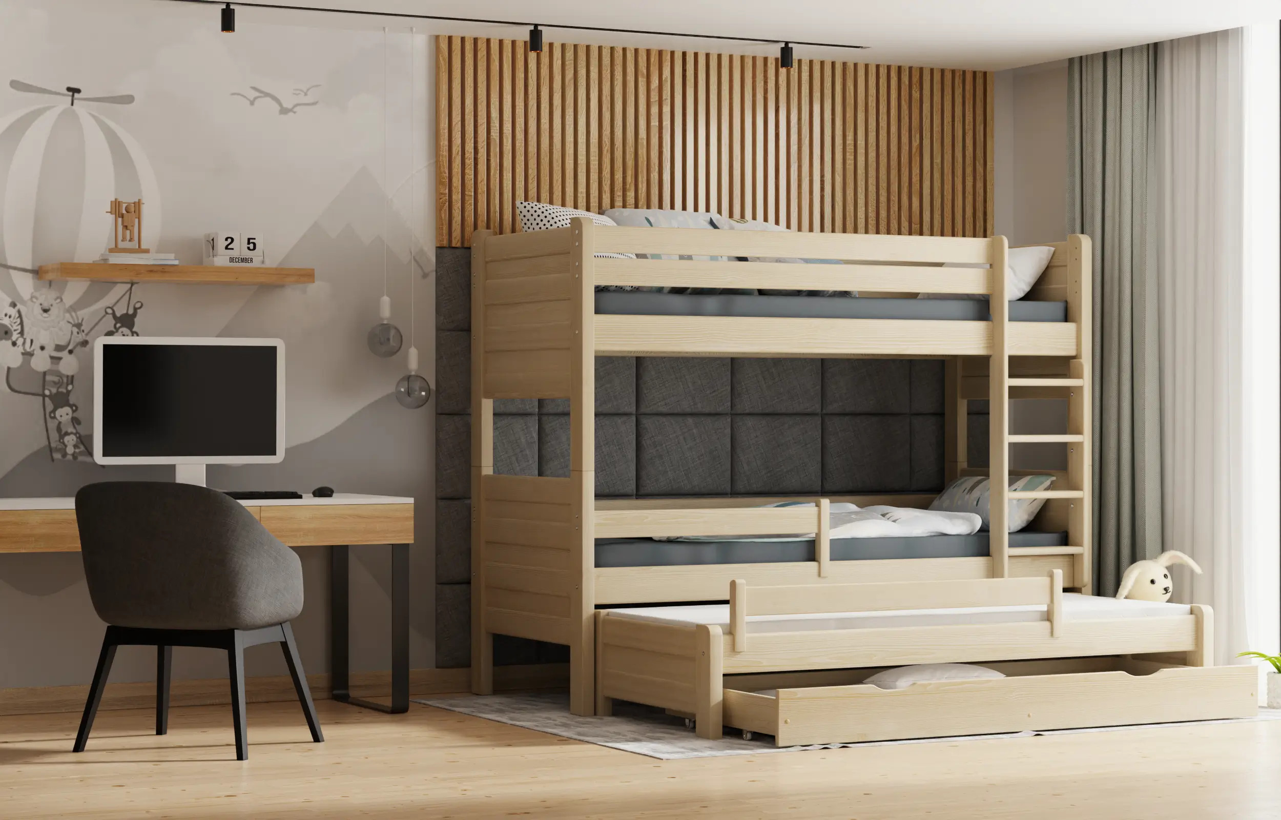 Etagenbett, Kinderbett Pietrus Maxi Plus - Kubuk Moebel Etagenbett, Kinderbett Pietrus Maxi Plus - Kubuk Moebel