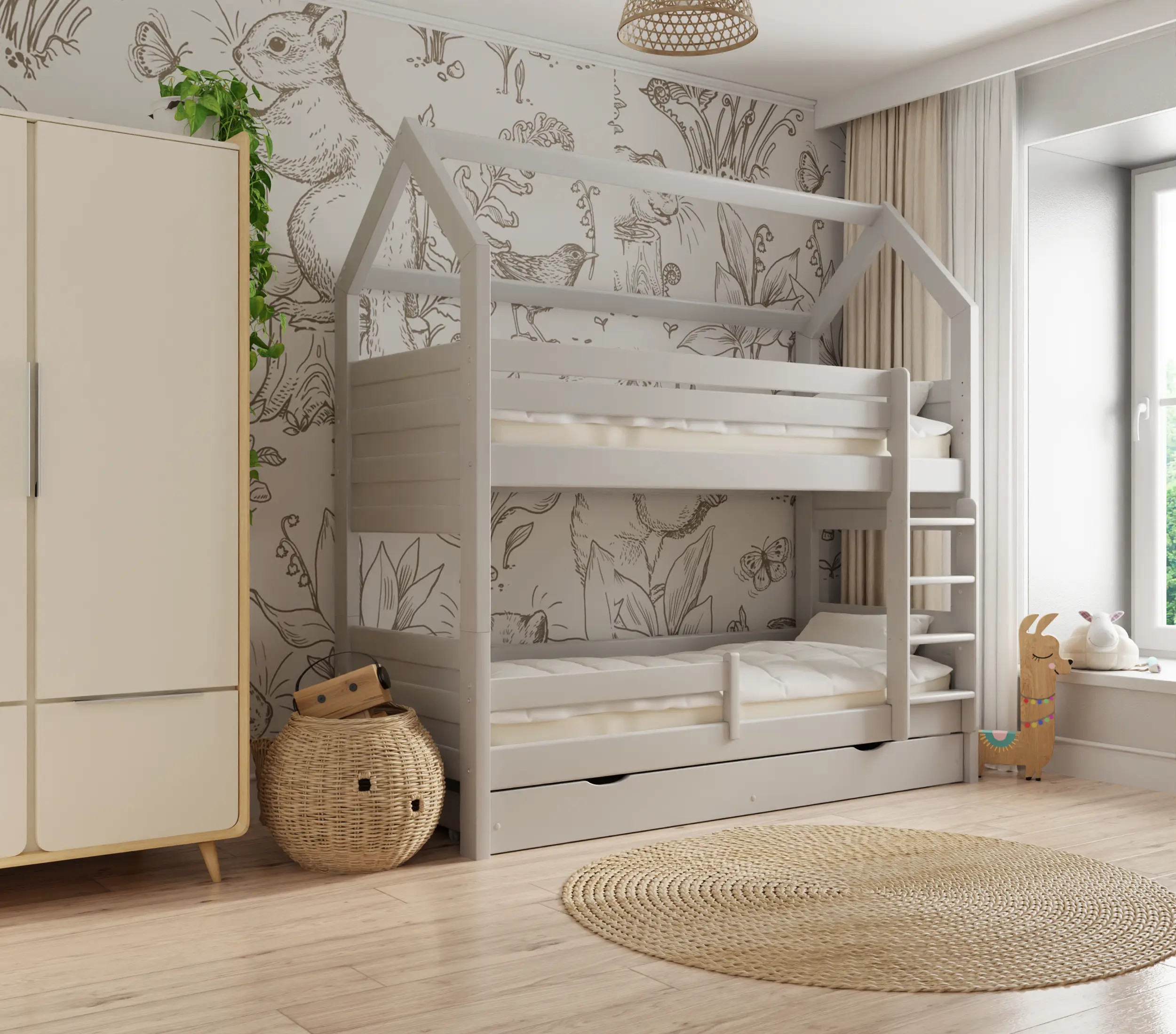 Hausbett, Kinderbett Pietrus Maxi Hause - Kubuk Moebel Hausbett, Kinderbett Pietrus Maxi Hause - Kubuk Moebel