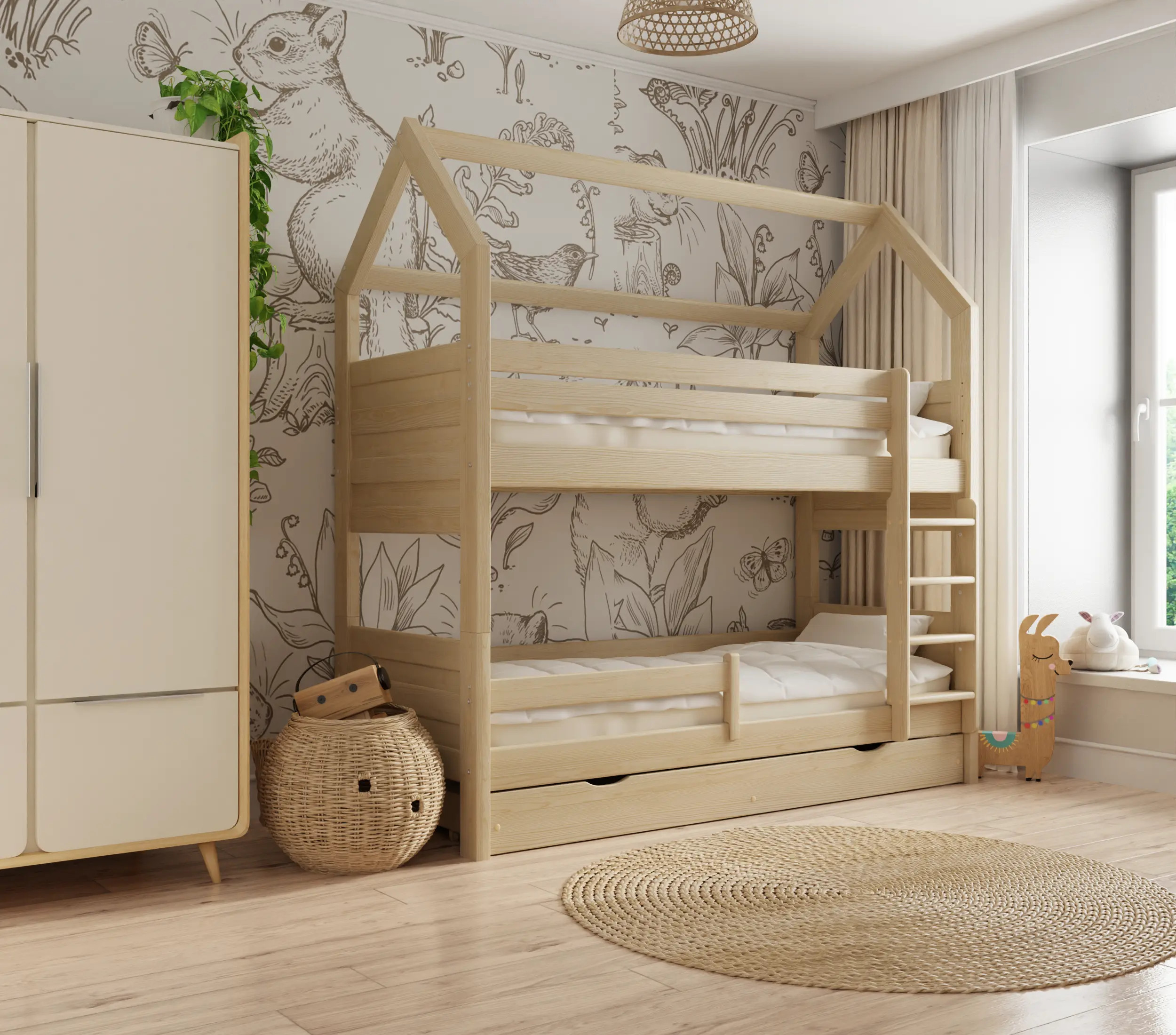 Hausbett, Kinderbett Pietrus Maxi Hause - Kubuk Moebel Hausbett, Kinderbett Pietrus Maxi Hause - Kubuk Moebel