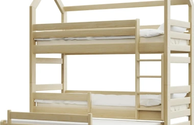 Etagenbett, Kinderbett Pietrus Midi Plus - Kubuk Moebel