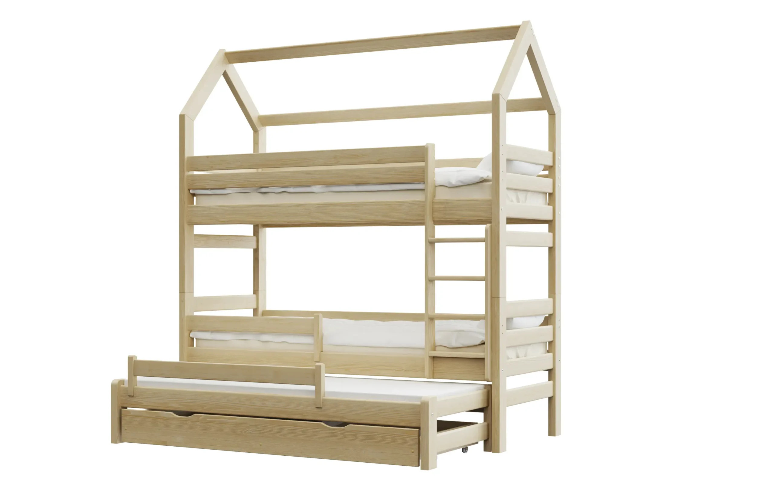Etagenbett, Kinderbett Pietrus Midi Plus - Kubuk Moebel