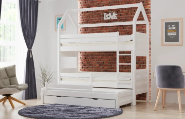 Etagenbett, Kinderbett Pietrus Maxi Plus - Kubuk Moebel