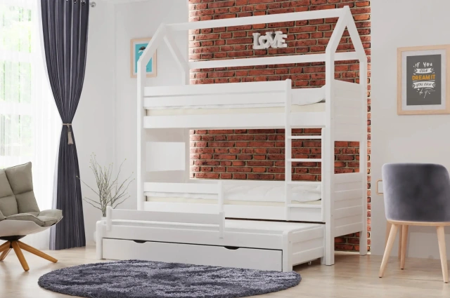 Etagenbett, Kinderbett Pietrus Maxi Plus - Kubuk Moebel