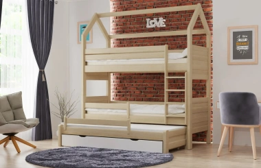 Etagenbett, Kinderbett Pietrus Maxi Plus - Kubuk Moebel