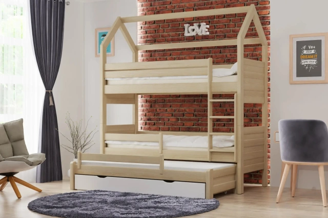 Etagenbett, Kinderbett Pietrus Maxi Plus - Kubuk Moebel