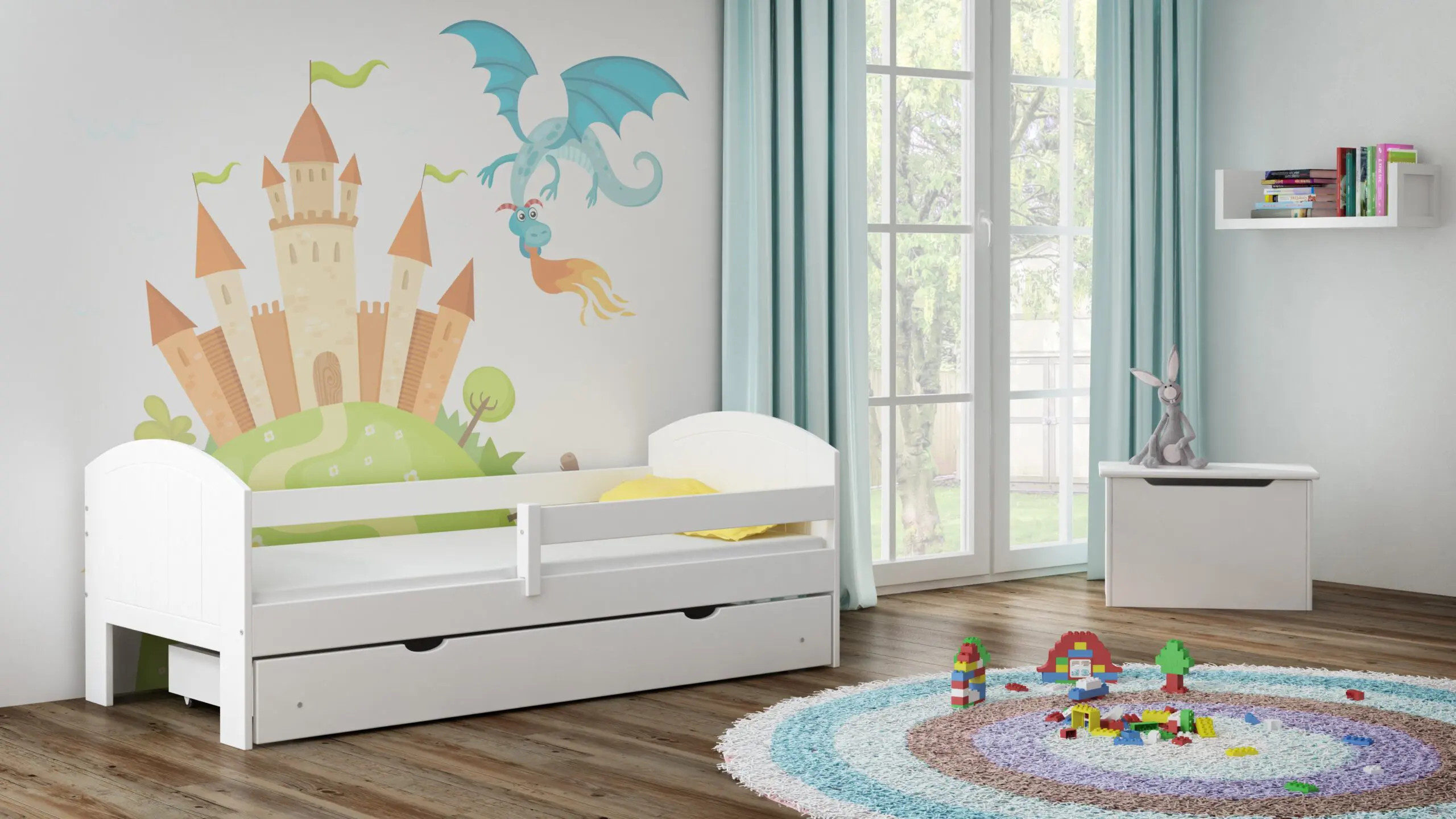 Einzelbett, Kinderbett MIKO - Kubuk Moebel