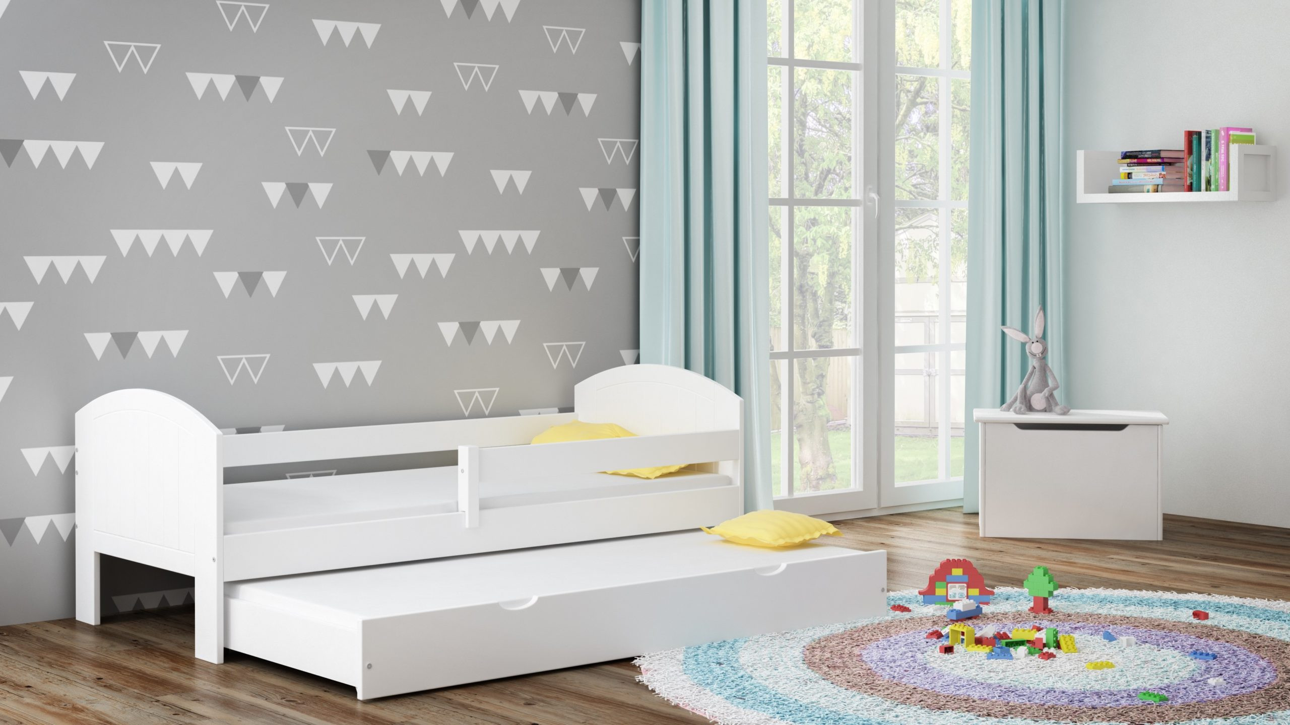 Einzelbett, Kinderbett MIKO - Kubuk Moebel