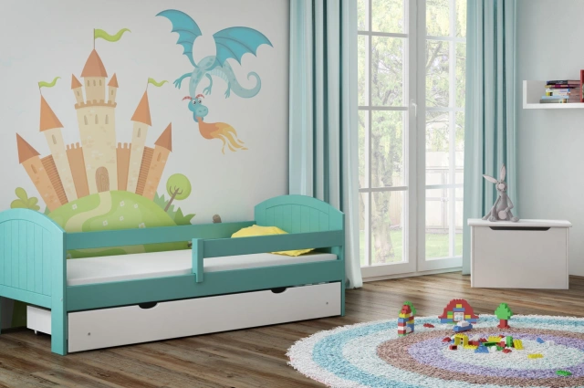 Einzelbett, Kinderbett MIKO - Kubuk Moebel