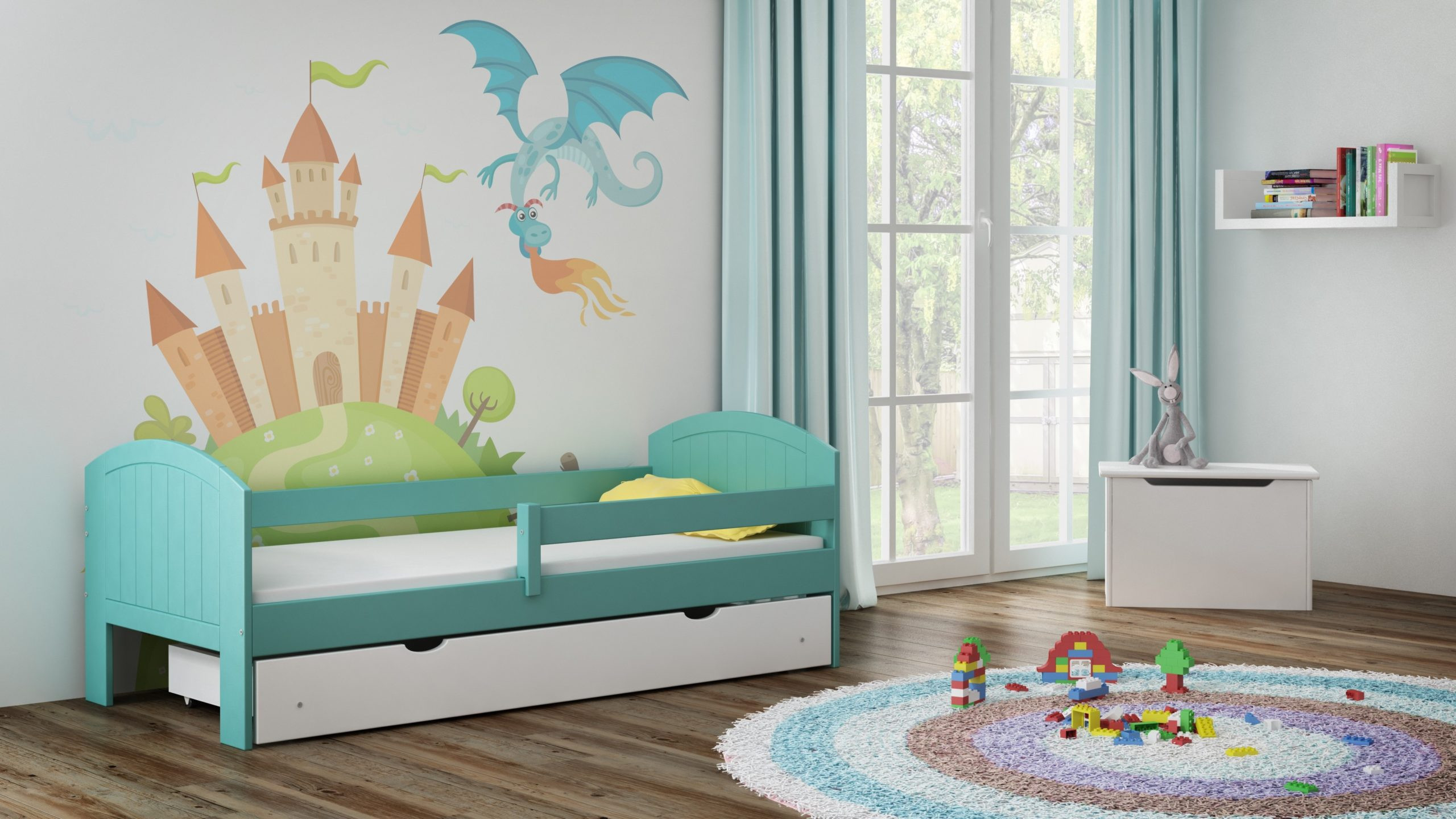 Einzelbett, Kinderbett MIKO - Kubuk Moebel