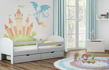 Einzelbett, Kinderbett MIKO - Kubuk Moebel