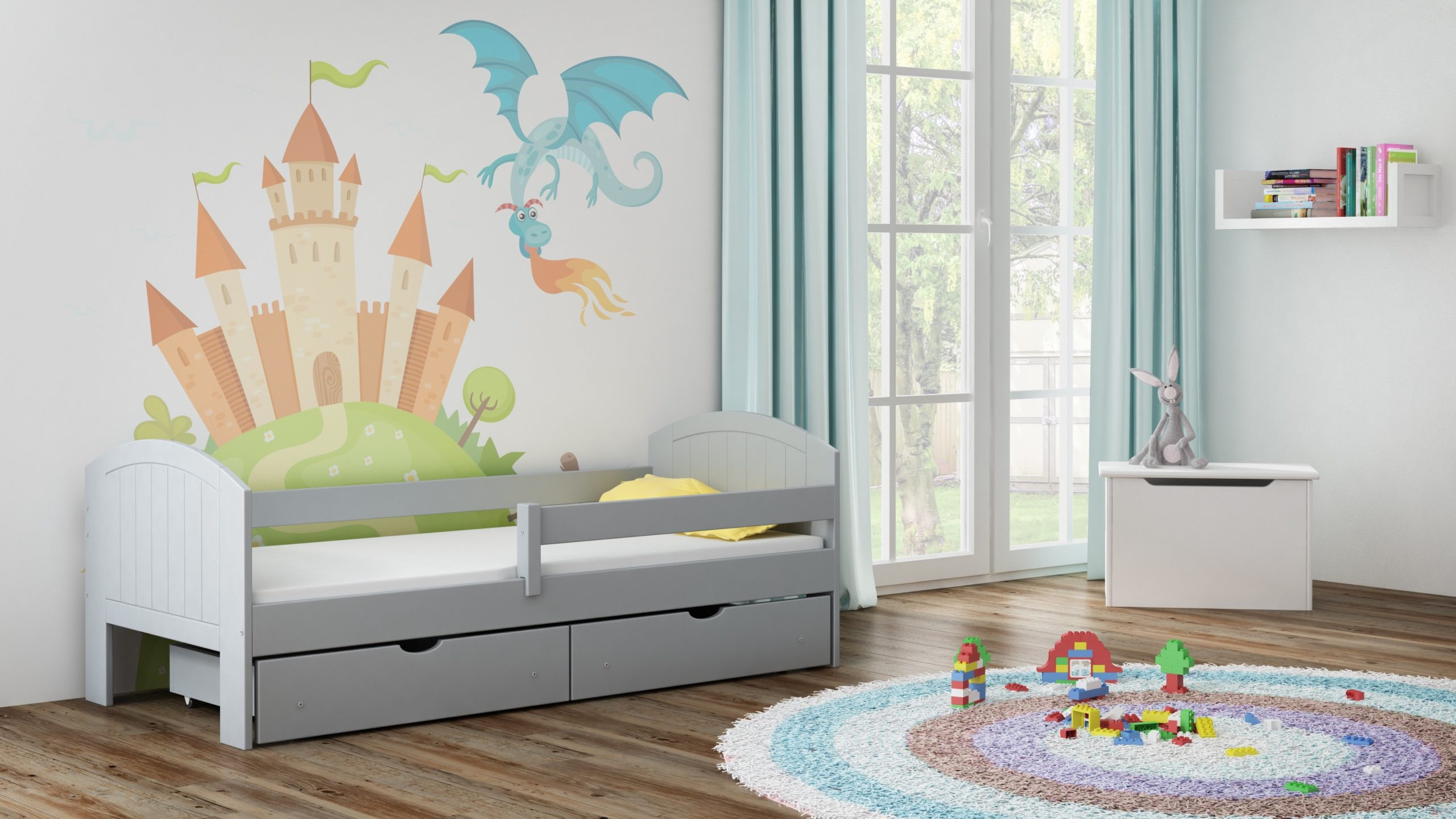 Einzelbett, Kinderbett MIKO - Kubuk Moebel