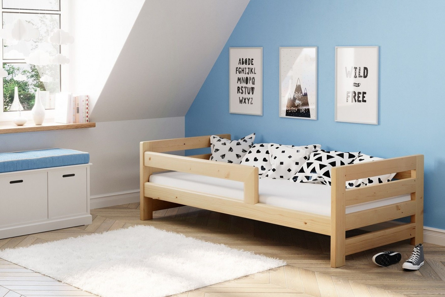 Einzelbett, Ausziehbett, Kinderbett, Doppelbett aus massivem Fichtenholz CLASSIK - Kubuk Moebel Einzelbett, Ausziehbett, Kinderbett, Doppelbett aus massivem Fichtenholz CLASSIK - Kubuk Moebel