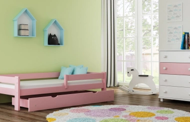 Einzelbett, Kinderbett TOMI - Kubuk Moebel