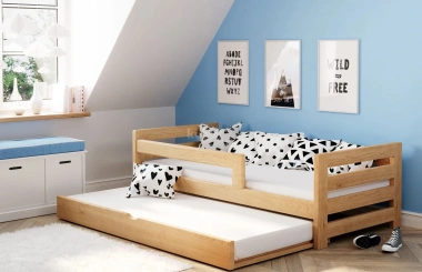 Einzelbett, Ausziehbett, Kinderbett, Doppelbett aus massivem Fichtenholz CLASSIK - Kubuk Moebel Einzelbett, Ausziehbett, Kinderbett, Doppelbett aus massivem Fichtenholz CLASSIK - Kubuk Moebel