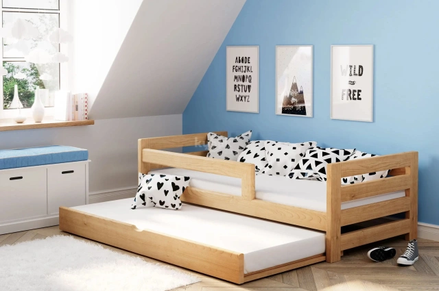 Einzelbett, Ausziehbett, Kinderbett, Doppelbett aus massivem Fichtenholz CLASSIK - Kubuk Moebel Einzelbett, Ausziehbett, Kinderbett, Doppelbett aus massivem Fichtenholz CLASSIK - Kubuk Moebel