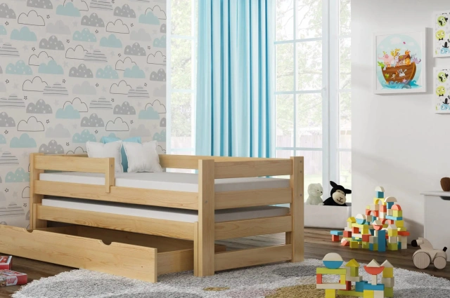 Ausziehbett, Kinderbett, Doppelbett TOMI DUO - Kubuk Moebel