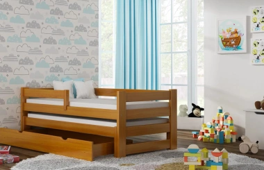 Ausziehbett, Kinderbett, Doppelbett TOMI DUO - Kubuk Moebel