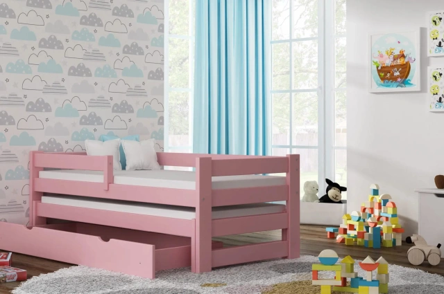 Ausziehbett, Kinderbett, Doppelbett TOMI DUO - Kubuk Moebel