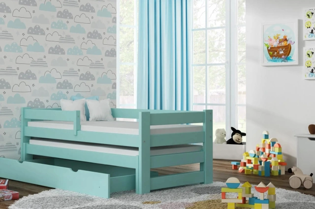 Ausziehbett, Kinderbett, Doppelbett TOMI DUO - Kubuk Moebel