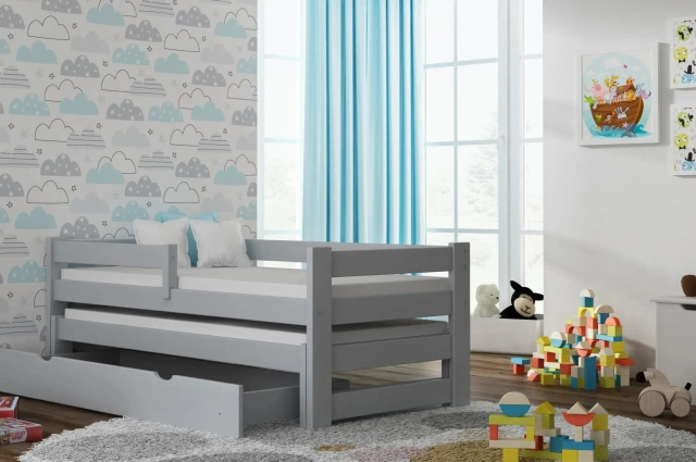 Ausziehbett, Kinderbett, Doppelbett TOMI DUO - Kubuk Moebel