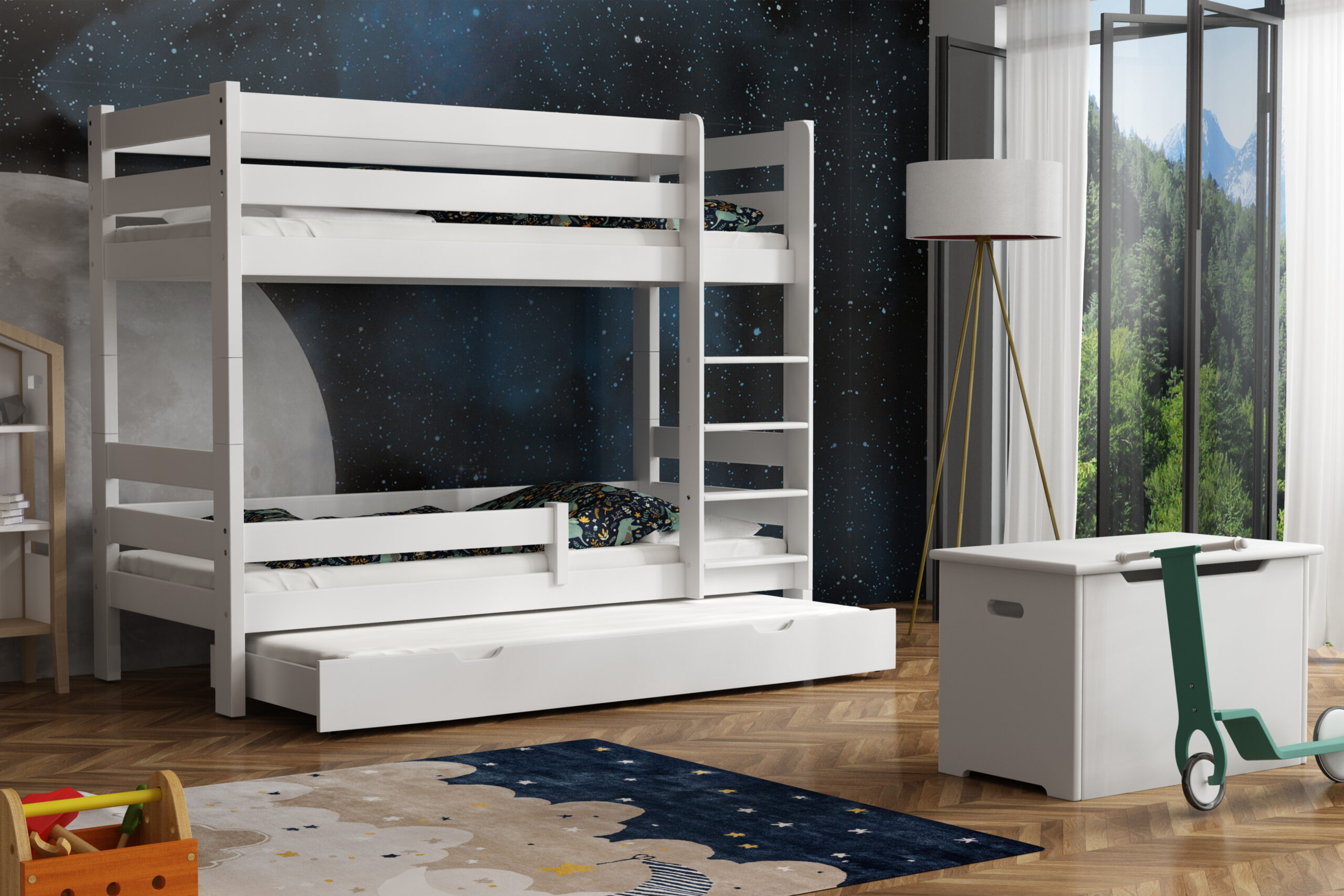 Etagenbett, Kinderbett GAT TRIO - Kubuk Moebel