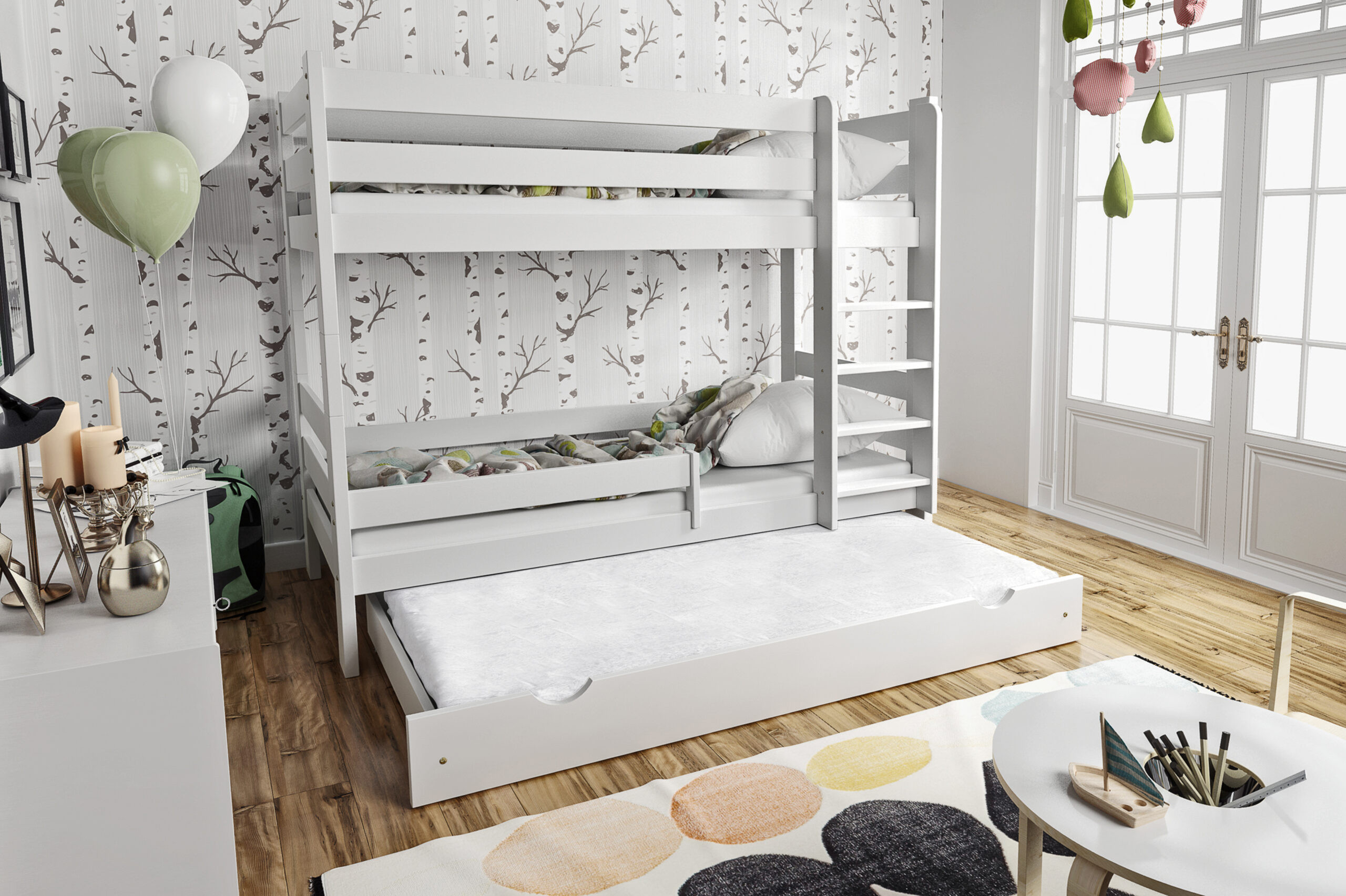 Etagenbett, Kinderbett GAT TRIO - Kubuk Moebel