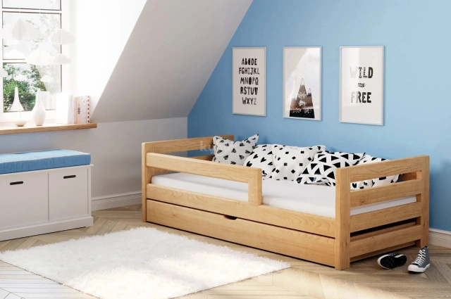 Einzelbett, Ausziehbett, Kinderbett, Doppelbett aus massivem Fichtenholz CLASSIK - Kubuk Moebel Einzelbett, Ausziehbett, Kinderbett, Doppelbett aus massivem Fichtenholz CLASSIK - Kubuk Moebel