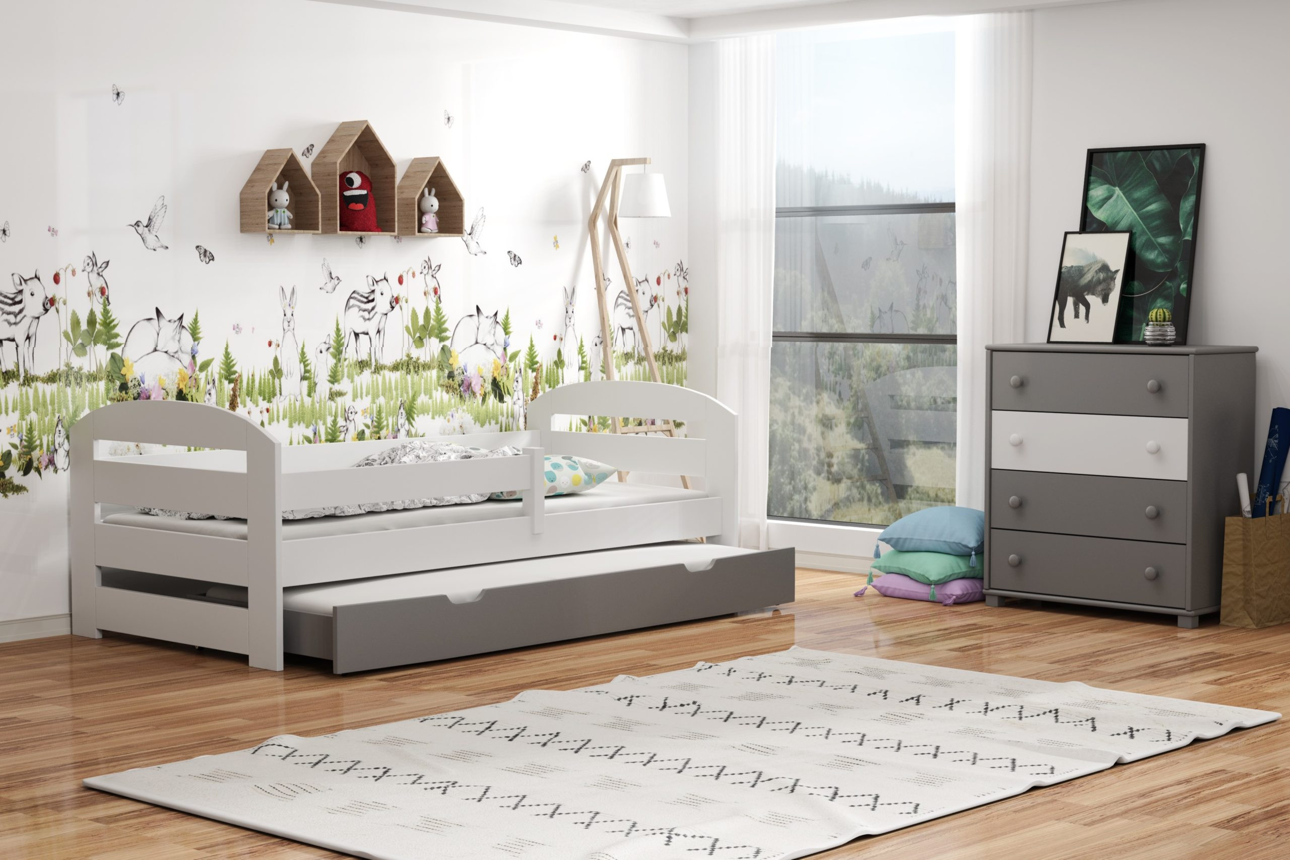 Ausziehbett, Kinderbett, Doppelbett KAMI PLUS - Kubuk Moebel Ausziehbett, Kinderbett, Doppelbett KAMI PLUS - Kubuk Moebel