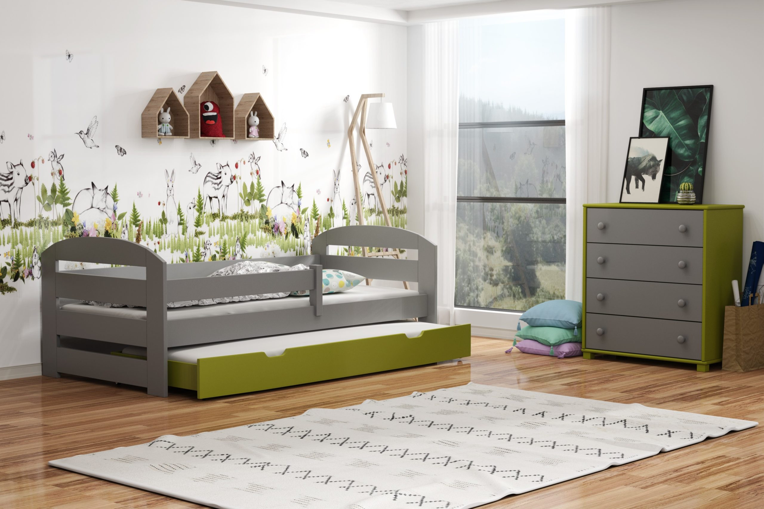 Ausziehbett, Kinderbett, Doppelbett KAMI PLUS - Kubuk Moebel Ausziehbett, Kinderbett, Doppelbett KAMI PLUS - Kubuk Moebel