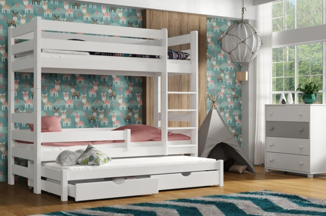 Etagenbett, Kinderbett LEO - Kubuk Moebel