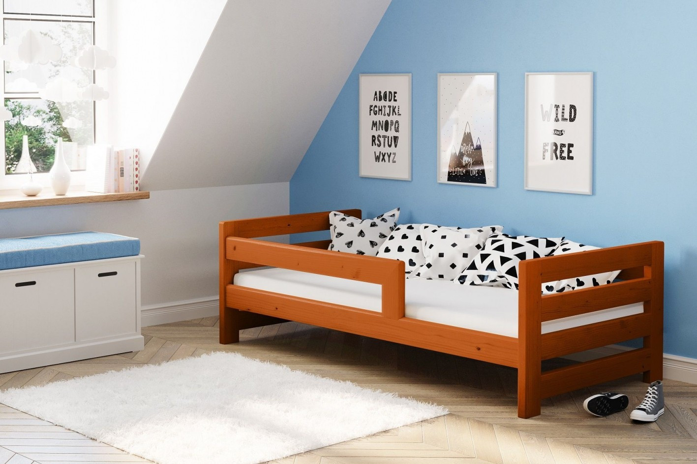 Einzelbett, Ausziehbett, Kinderbett, Doppelbett aus massivem Fichtenholz CLASSIK - Kubuk Moebel Einzelbett, Ausziehbett, Kinderbett, Doppelbett aus massivem Fichtenholz CLASSIK - Kubuk Moebel