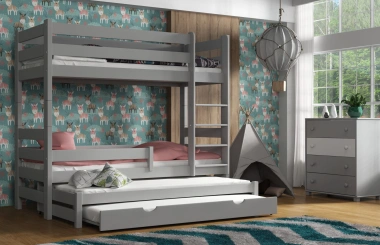 Etagenbett, Kinderbett LEO - Kubuk Moebel