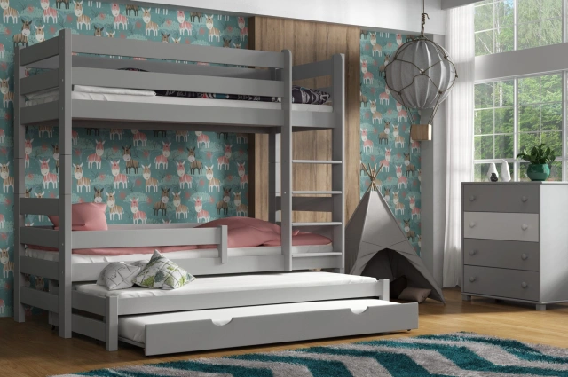 Etagenbett, Kinderbett LEO - Kubuk Moebel