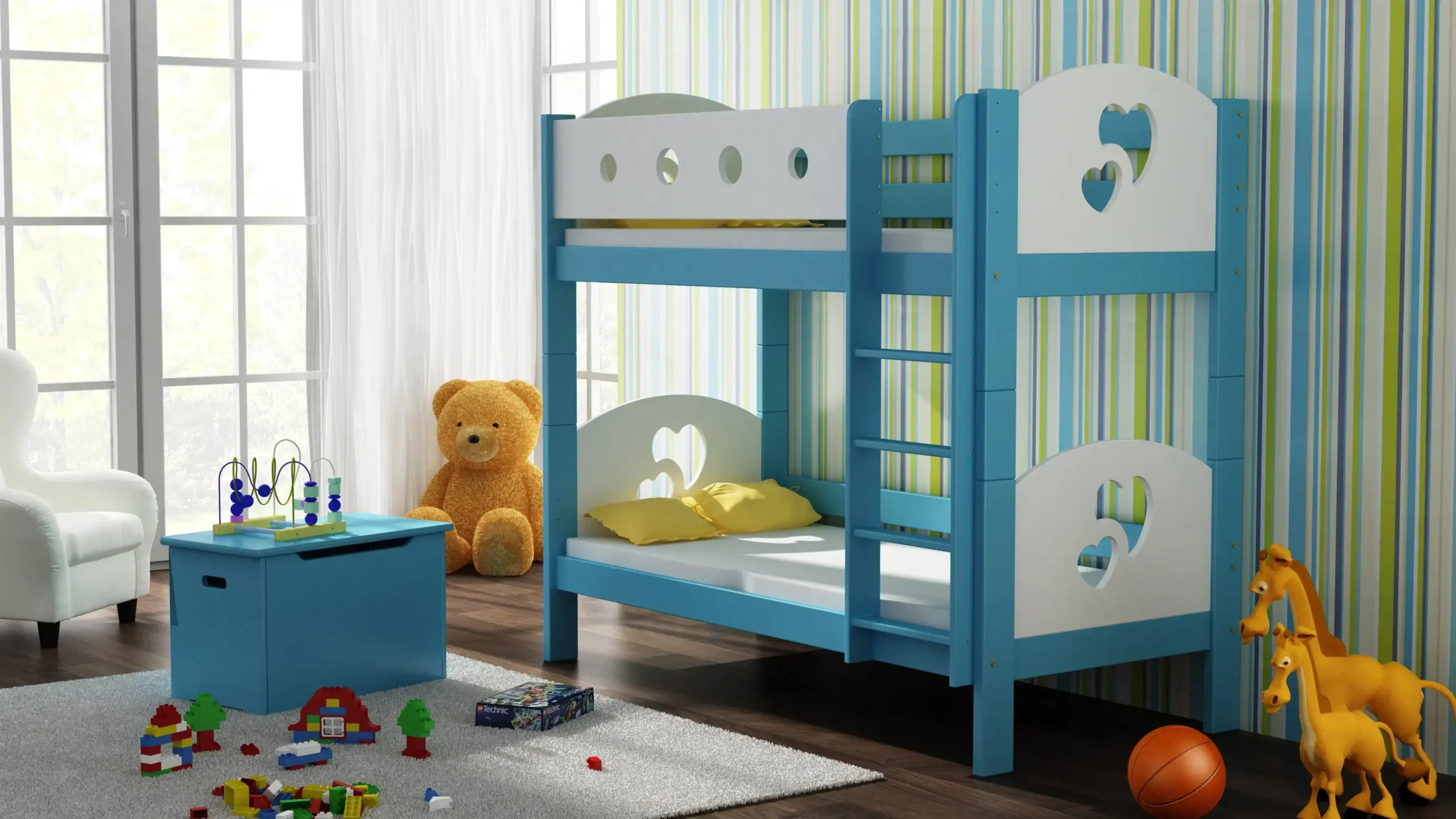 Etagenbett, Kinderbett FINEZJA - Kubuk Moebel